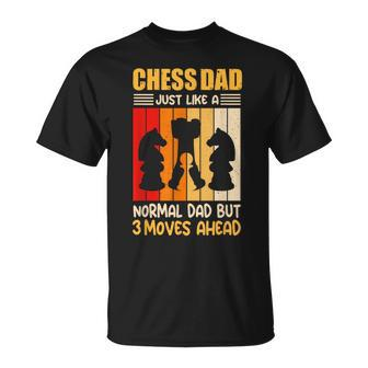 Schach Spielender Vater Schachmeister T-Shirt - Seseable