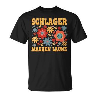 Schlagerparty Schlager Machen Laune Black S T-Shirt - Seseable