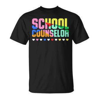 School Counselor Cute Staff T-Shirt - Monsterry