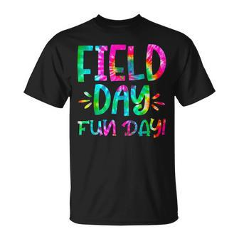 School Field Day Fun Tie Dye Field Day 2024 Teacher T-Shirt - Seseable