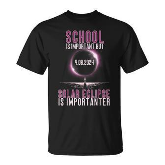 School Is Important But Solar Eclipse Is Importanter T-Shirt - Monsterry UK