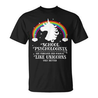 School Psychologists Magical Like Unicorns T-Shirt - Monsterry UK