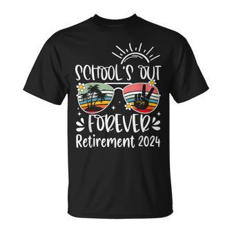 School's Out Forever Retired Teacher Retirement 2024 T-Shirt - Monsterry UK