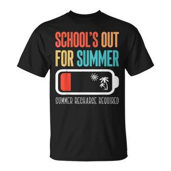 Schools Out For Summer Teacher Last Day Of School T-Shirt - Seseable