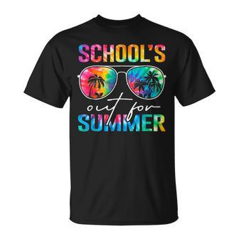 Schools Out For Summer Tie Dye Last Day Of School Teacher T-Shirt | Mazezy AU