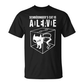 Schrodinger's Cat Alive Dead T-Shirt - Thegiftio UK