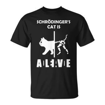 Schrödingers Cat Dead And Alive Physics Nerd T-Shirt - Seseable