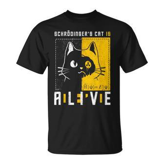 Schrodinger's Cat Is Dead And Alive Quantum Physics T-Shirt - Thegiftio UK