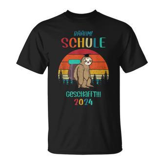 Schulabschluss Abitur Realschule Hauptschule Schule 2024 T-Shirt - Seseable