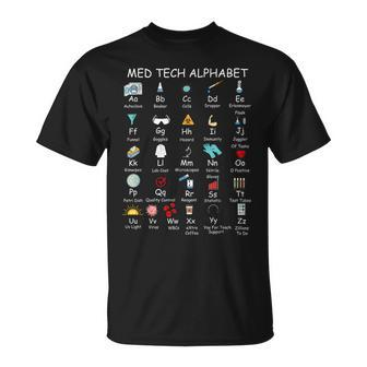 Science Cute Med-Tech Lab Week 2024 Alphabet Laboratory T-Shirt | Mazezy