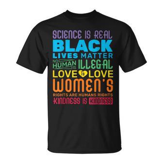 Science Is Real Black Lives Matter Rainbow Lgbt Pride Gay T-Shirt - Monsterry UK