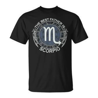 Scorpio Zodiac Sign Best Dad Father October Birthday T-Shirt - Monsterry UK