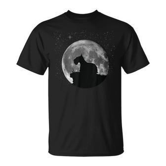Scotty Dog Aberdeen Terrier Moon T-Shirt - Monsterry
