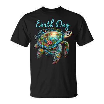 Sea Turtle Earth Day Save The Earth T-Shirt | Mazezy CA