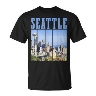 Seattle Skyline Washington Vintage Pride T-Shirt - Monsterry DE