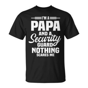 Security Guard Officer Dad Watchman Papa Father's Day T-Shirt - Monsterry UK