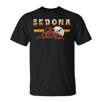Sedona Arizona Vintage Distressed Bell Rock Hiking Retro T-Shirt - Monsterry
