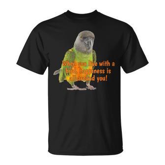 Senegal Parrot Happiness T-Shirt - Monsterry CA