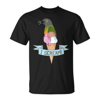 Senegal Parrot Ice Cream T-Shirt - Monsterry UK