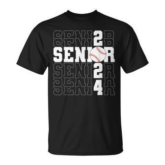 Senior 2024 Class Of 2024 Baseball Graduation 2024 T-Shirt - Seseable
