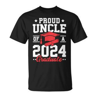 Senior 2024 Class Of 2024 Proud Uncle Of A 2024 Graduate T-Shirt - Monsterry UK