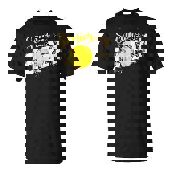 Senior 2024 Softball Leopard Class Of 2024 Softball T-Shirt - Monsterry