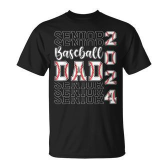 Senior Dad 2024 Class Of 2024 Baseball Dad Graduation 2024 T-Shirt - Monsterry