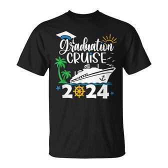 Senior Graduation Trip Cruise 2024 Aw Ship Party Cruise T-Shirt - Monsterry