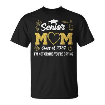 Senior Mom 2024 Class Graduation Proud Family Outfit T-Shirt - Monsterry