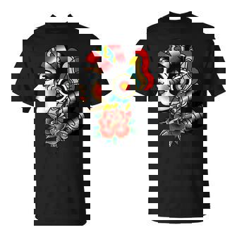 Señora Cabeza Americana Tatuaje Tradicionalieja Camiseta unisex - Regaloses