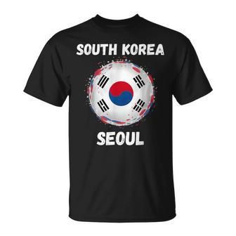 Seoul South Korea Retro Vintage Korean Flag Souvenirs T-Shirt - Monsterry CA