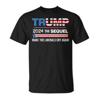 Sequel Make Liberals Cry Again Us Flag T-Shirt | Mazezy