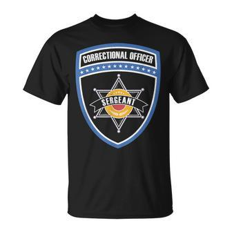 Sergeant Penal Detention Corrections Correctional Officer T-Shirt - Monsterry DE