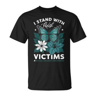 Sexual Assault Awareness Month I Stand With The Victims T-Shirt - Monsterry