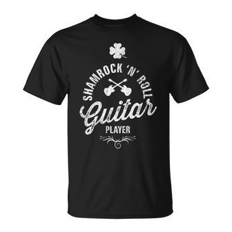 Shamrock N Roll Guitar Player T-Shirt - Monsterry DE