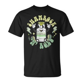 Shamrock N' Roll Icu Nicu Peds Er Patrick's Day Nurse T-Shirt - Monsterry DE