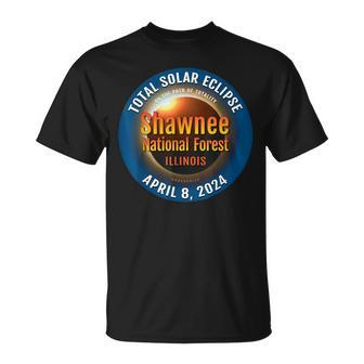 Shawnee Forest Illinois Il Total Solar Eclipse 2024 3 T-Shirt - Monsterry DE