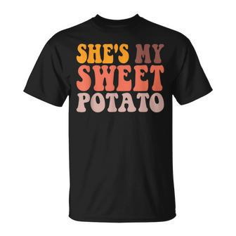 She Is My Sweet Potato I Yam Couples Valentine's Day T-Shirt - Seseable