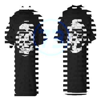 Sheldon Nerdy Numéro 73 Blue Circle T-Shirt - Cadeauxyz