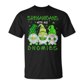 Shenanigans With My Gnomies St Patrick's Day Gnome Lover T-Shirt - Seseable