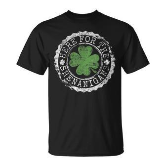 Here For The Shenanigans St Patrick's Day T-Shirt - Monsterry UK