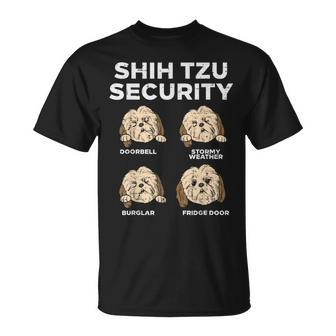 Shih Tzu Security Animal Pet Dog Lover Owner T-Shirt - Monsterry