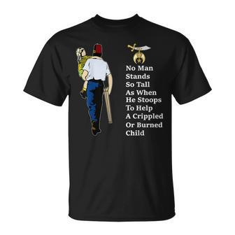 Shriner Man Stand So Tall With Children Masonic Father's Day T-Shirt - Monsterry