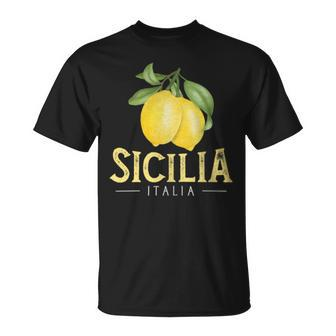 Sicilia Italia Italian Lemons Proud Sicilian T-Shirt - Monsterry