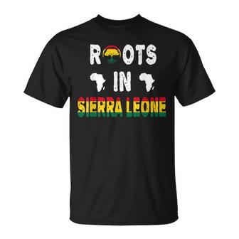 Sierra Leone African Diaspora Ancestry Dna Roots Africa Map T-Shirt - Monsterry DE