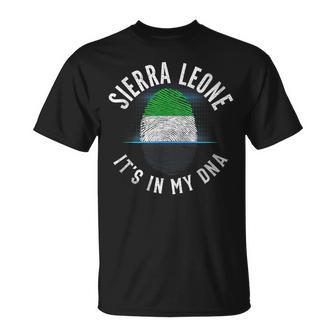 Sierra Leone Flag It Is In My Dna Sierra Leonean T-Shirt - Monsterry AU