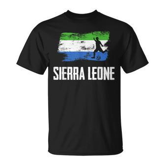 Sierra Leone Flag Jersey Sierra Leonian Soccer Team T-Shirt - Monsterry UK