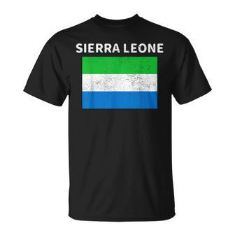 Sierra Leone Sierra Leonean Pride Flag Africa Print T-Shirt - Monsterry AU