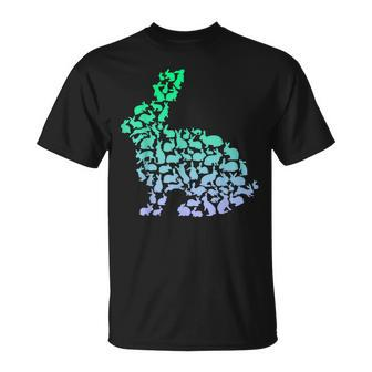 Silhouette Bunny For Rabbit Lover Boys Rabbit T-Shirt - Monsterry