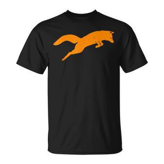 Silhouette Fox Fox Animal T T-Shirt - Monsterry